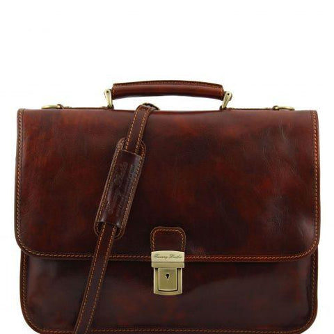 Torino - Leather briefcase 2 compartments