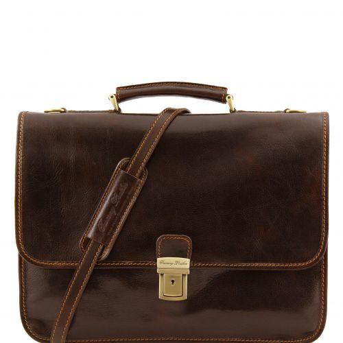 Torino - Leather briefcase 2 compartments Business