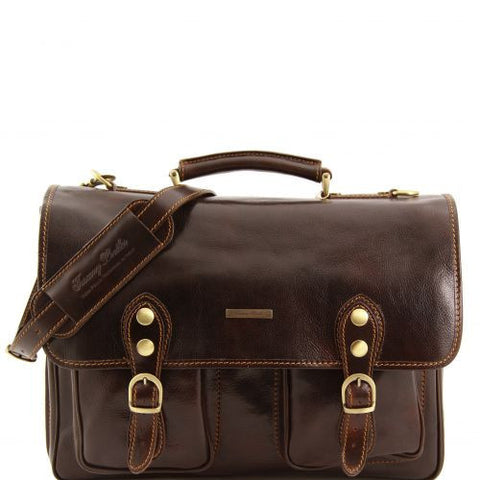 Modena - Leather briefcase 2 compartments - Large size