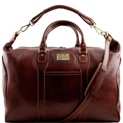 Amsterdam - Travel leather weekender bag
