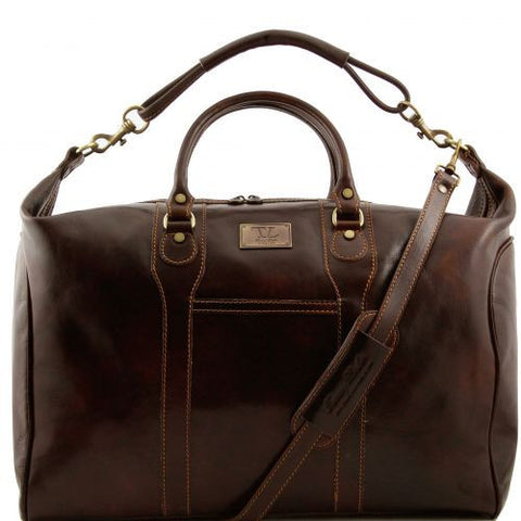 Amsterdam - Travel leather weekender bag