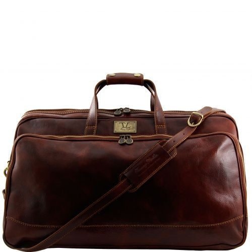 Bora Bora - Trolley leather bag - Large size leather wheeled luggage