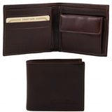 Exclusive 2 fold leather wallet for men with coin pocket