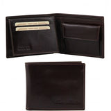 Exclusive leather 3 fold wallet for men with coin pocket