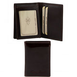 Exclusive vertical 3 fold leather wallet for men