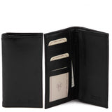 Exclusive vertical 2 fold leather wallet for men