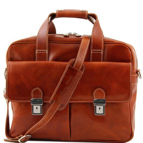 Reggio Emilia - Exclusive leather laptop case