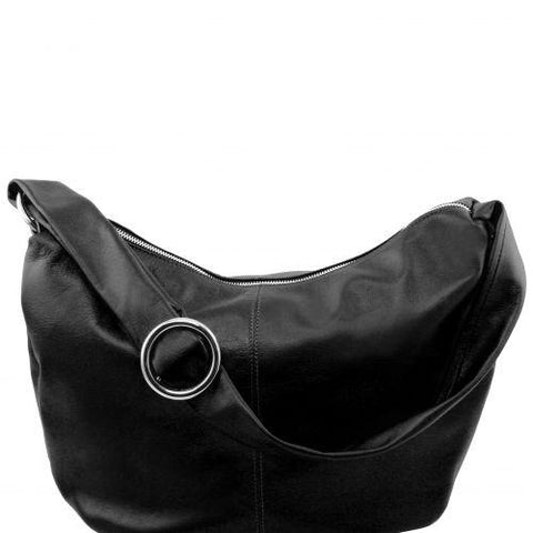 Yvette - Leather hobo bag