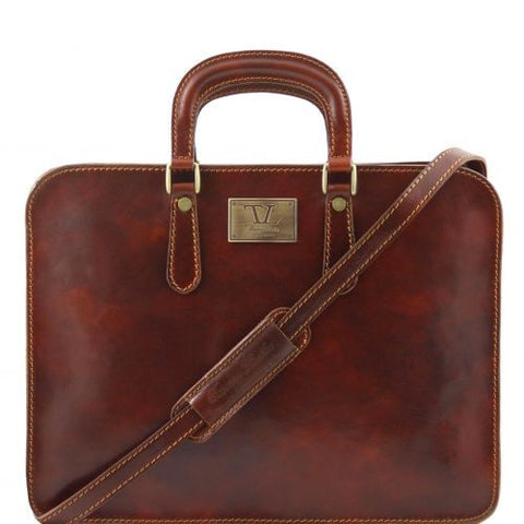 Alba - Women's Leather briefcase 1 compartment